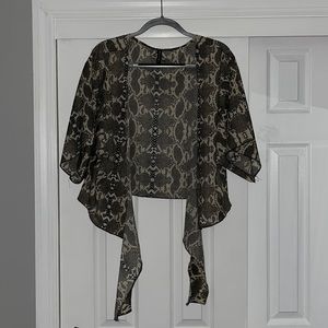 Snake Skin Print top